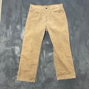 Vintage Levi's 519 Corduroy Pants Mens 32x26 Beige 1980s USA